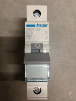 Hager MBN125 Leitungsschutzschalter 25A, 1polig
